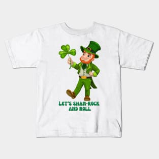 Shamrock and roll Kids T-Shirt